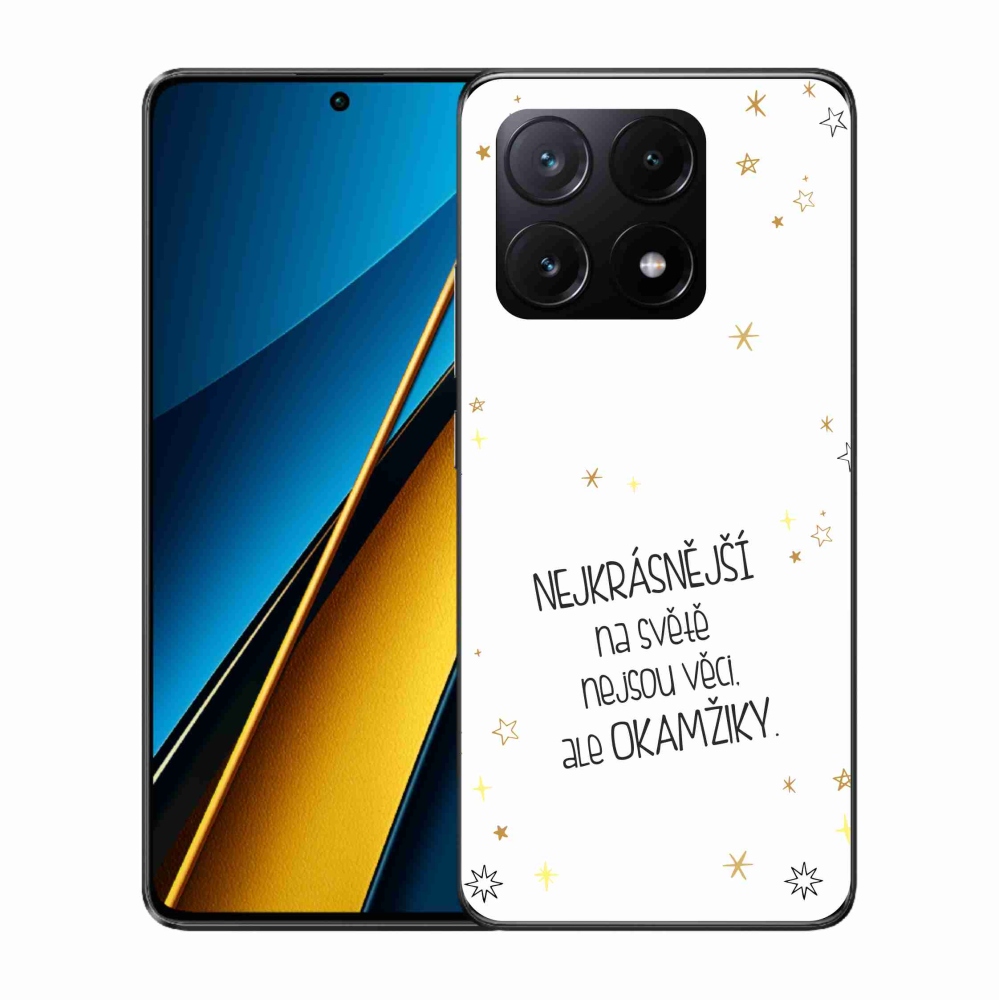 Gél borítás mmCase a Xiaomi Poco X6 Pro 5G számára - idézem 4 fehér háttér