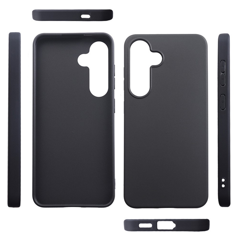 Matt zselés tok Samsung Galaxy S25 készülékhez - fekete