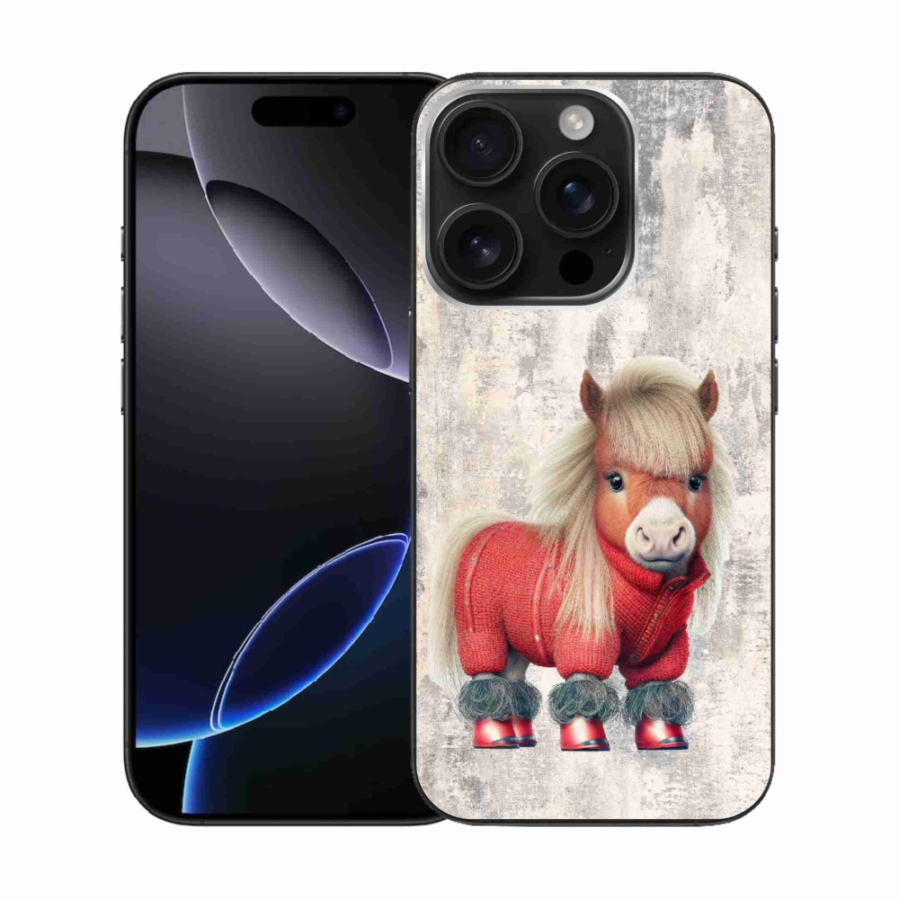 Gél borítás mmCase iPhone 16 Pro készülékhez - póni pulóverben