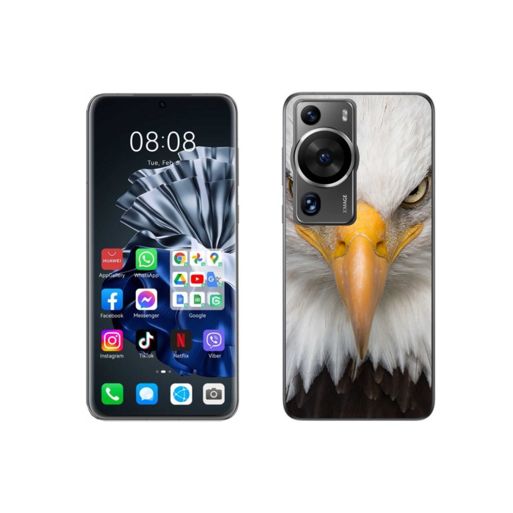 Gél borítás mmCase a Huawei P60 Pro számára - eagle