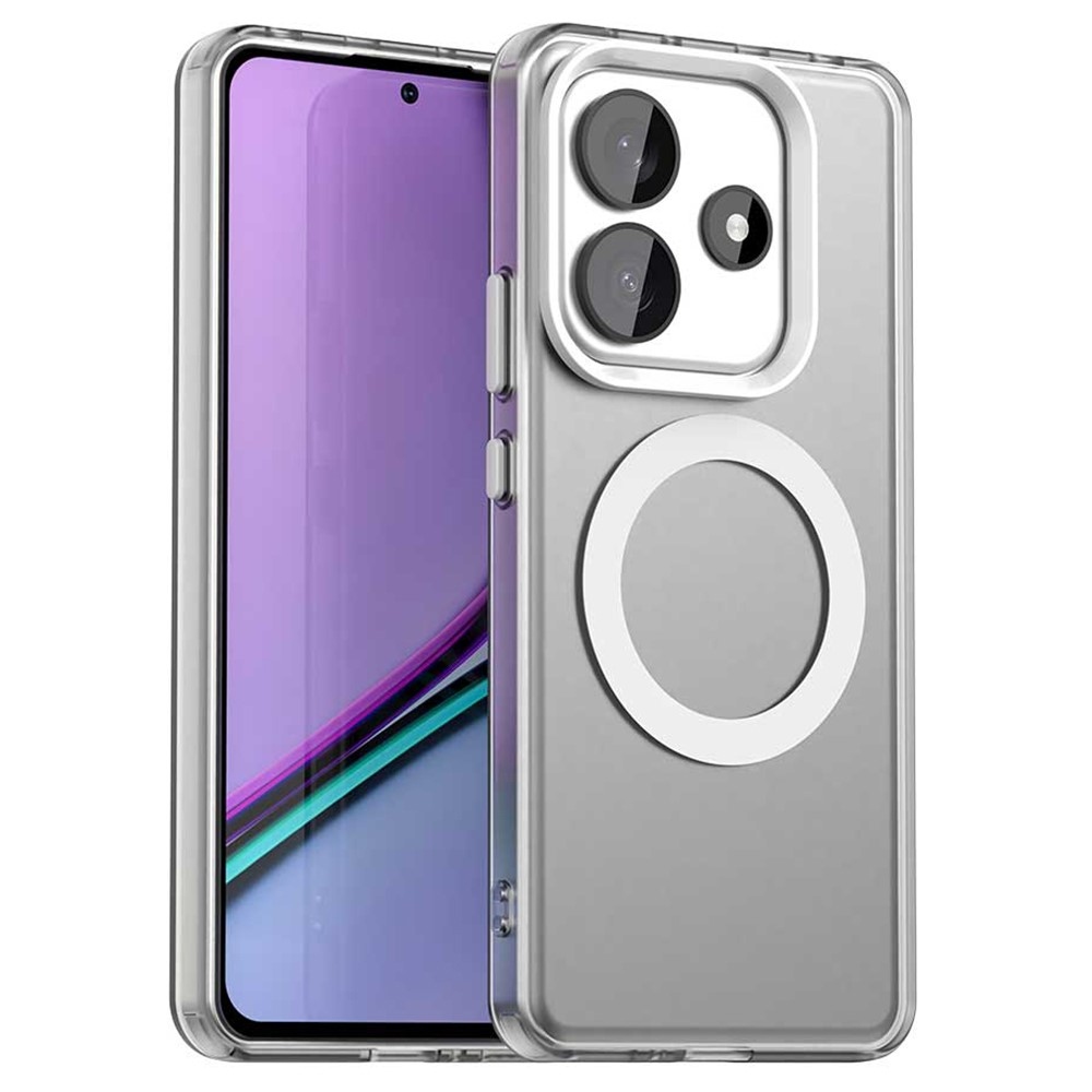 Candy zselés tok MagSafe-val a Xiaomi Redmi Note 14 5G-n - fehér