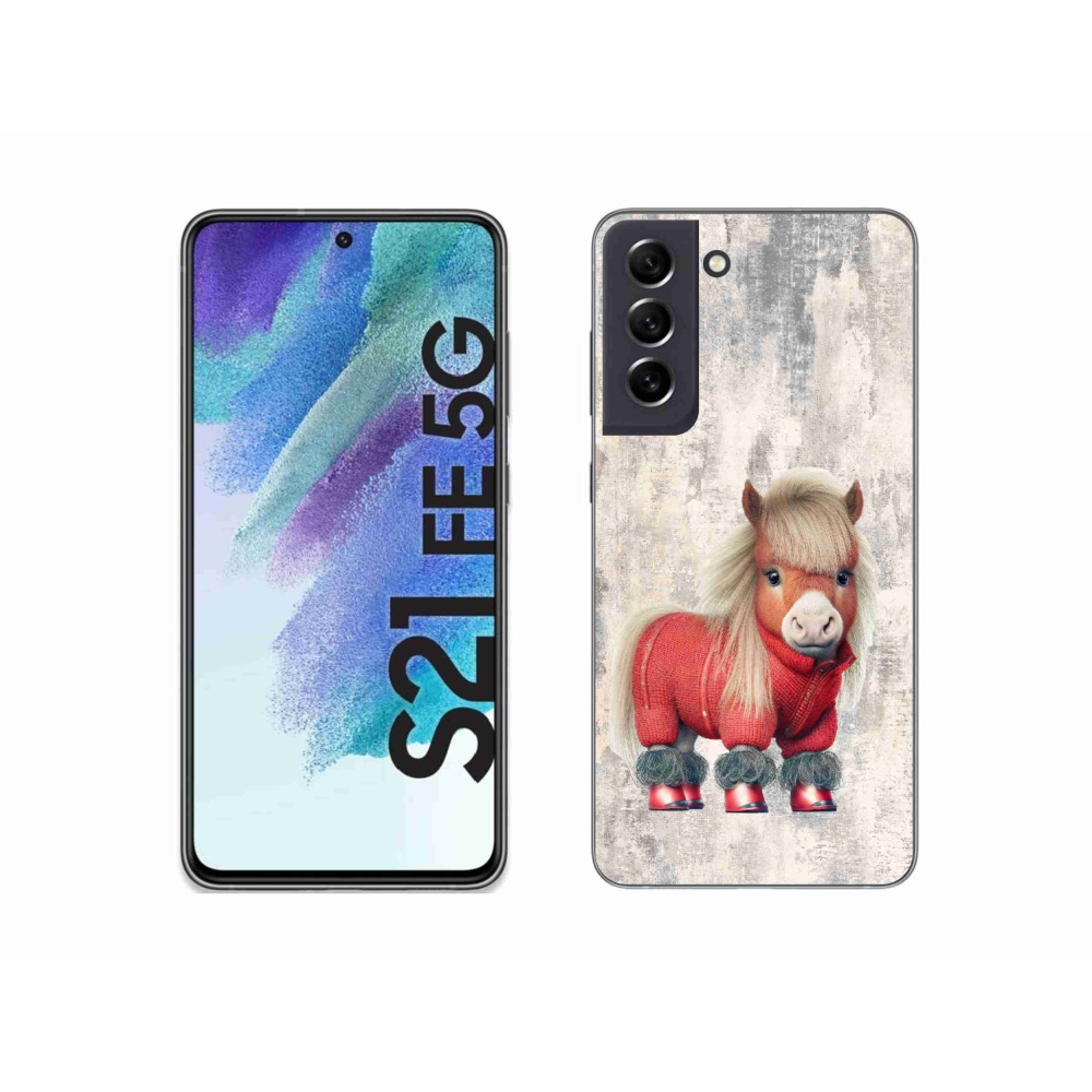 Zselés borítás mmCase Samsung Galaxy S21 FE 5G - póni pulóverben