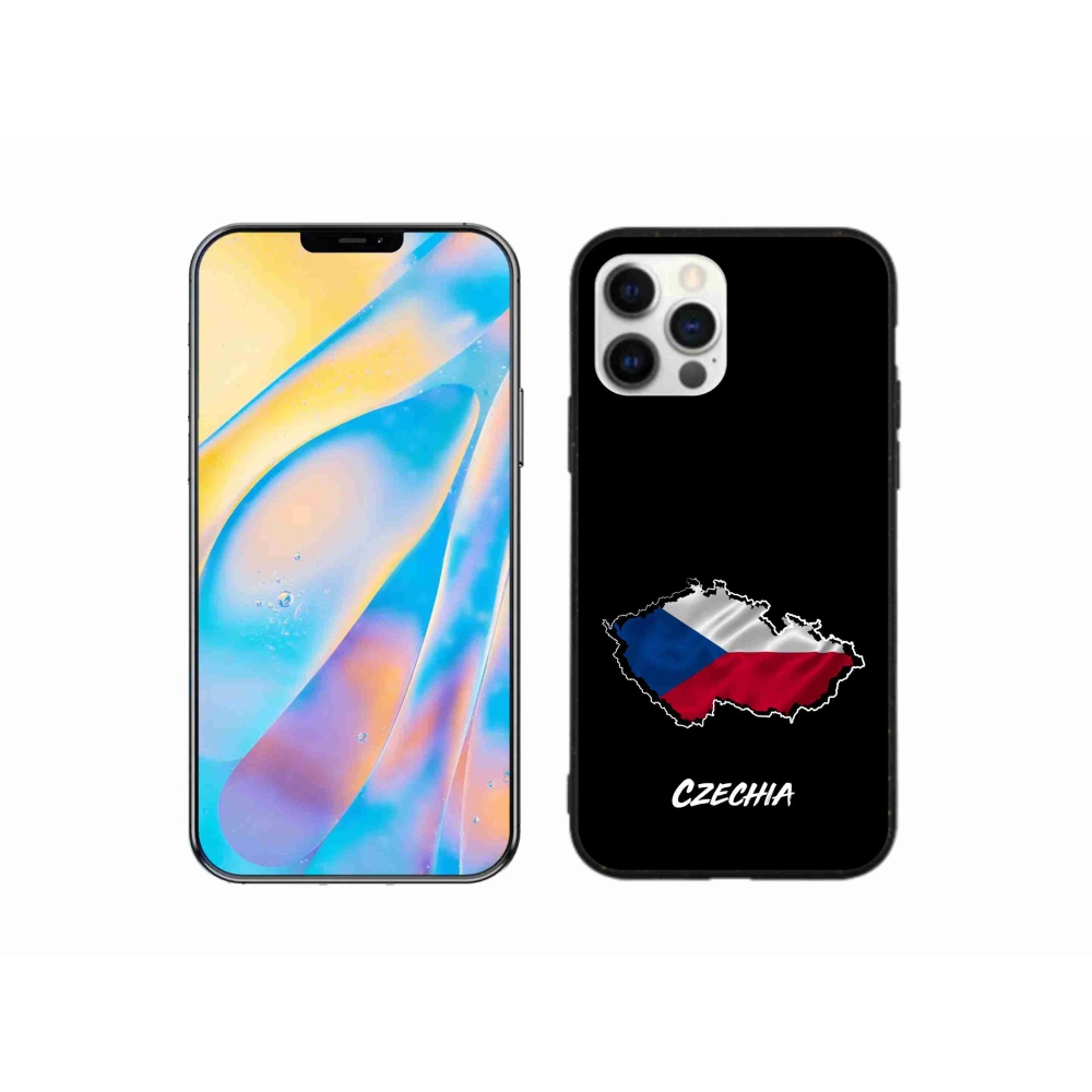 Gél borítás mmCase iPhone 12 készülékhez - Csehország fehér háttér