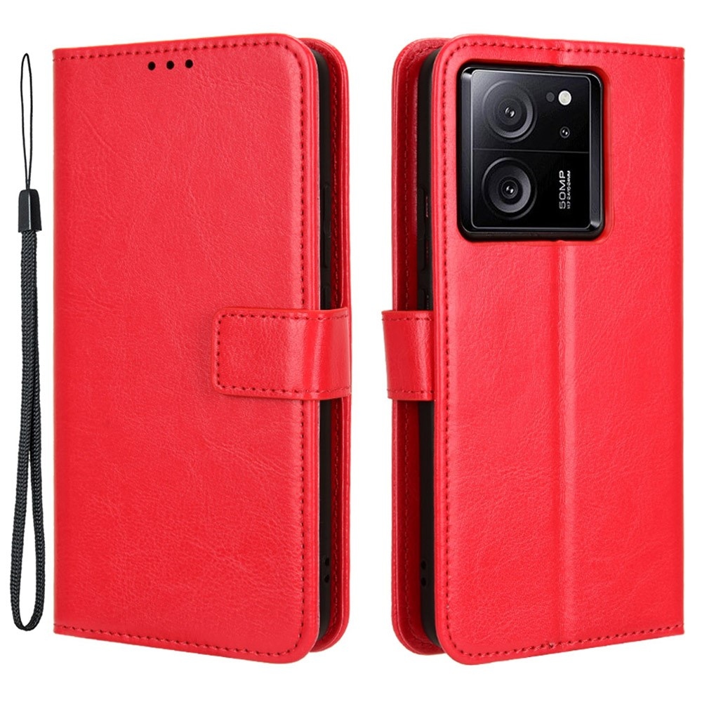 Őrült könyv tok a Xiaomi 13T/13T Pro-hoz - piros