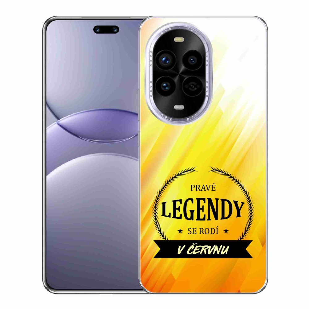 Gél borítás mmCase a Huawei Nova 13 Pro 5G-n - Június legendái sárga háttérrel