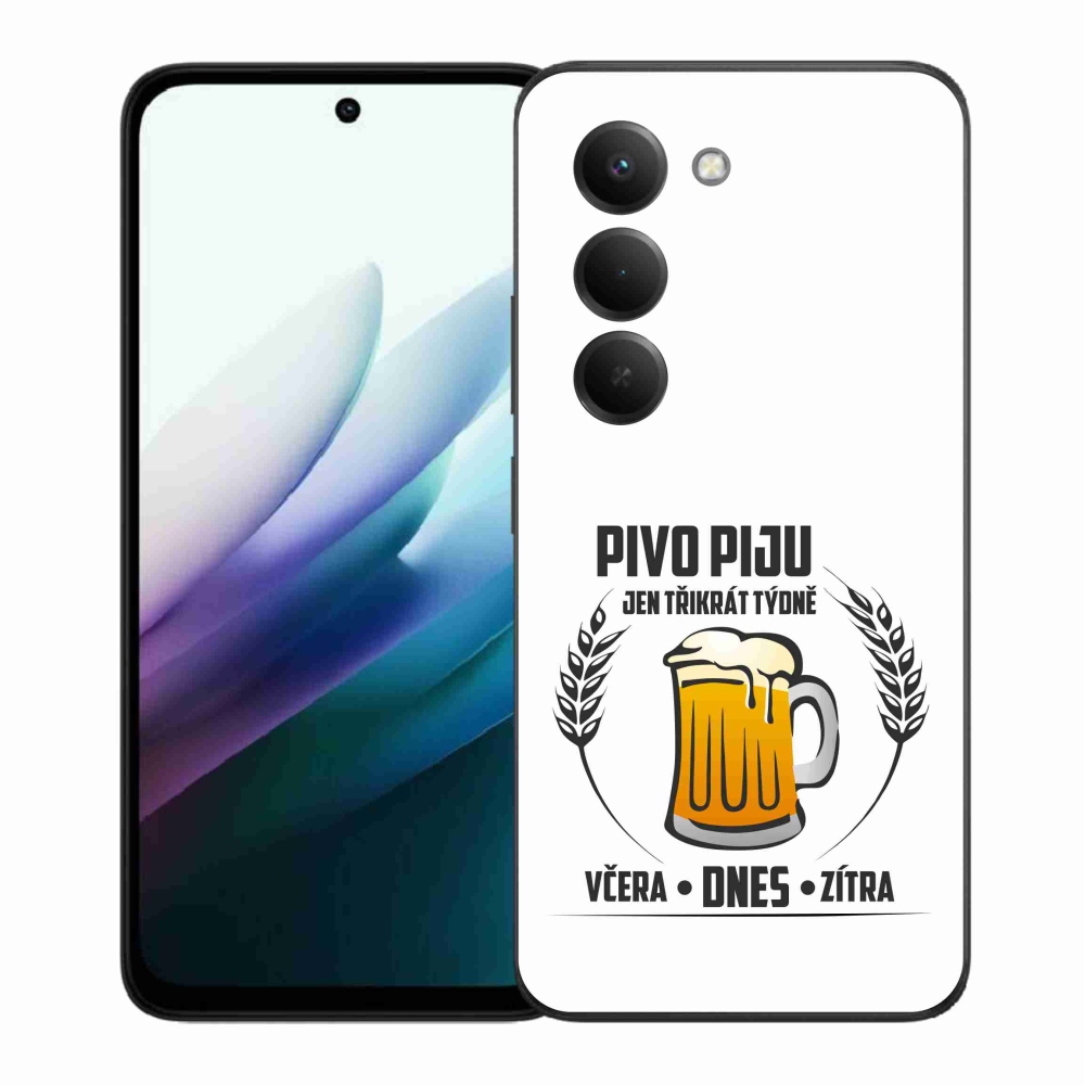 Gél borítás mmCase a Xiaomi Redmi 15 4G/5G (171mm) - sör motívum fehér háttérrel