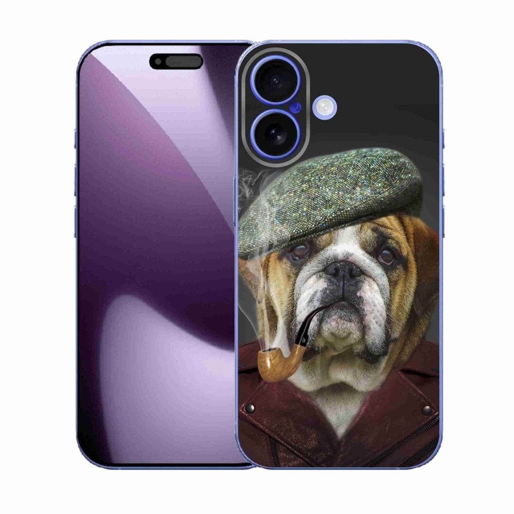 Zselés borítás mmCase iPhone 17 készülékhez - kutya csővel