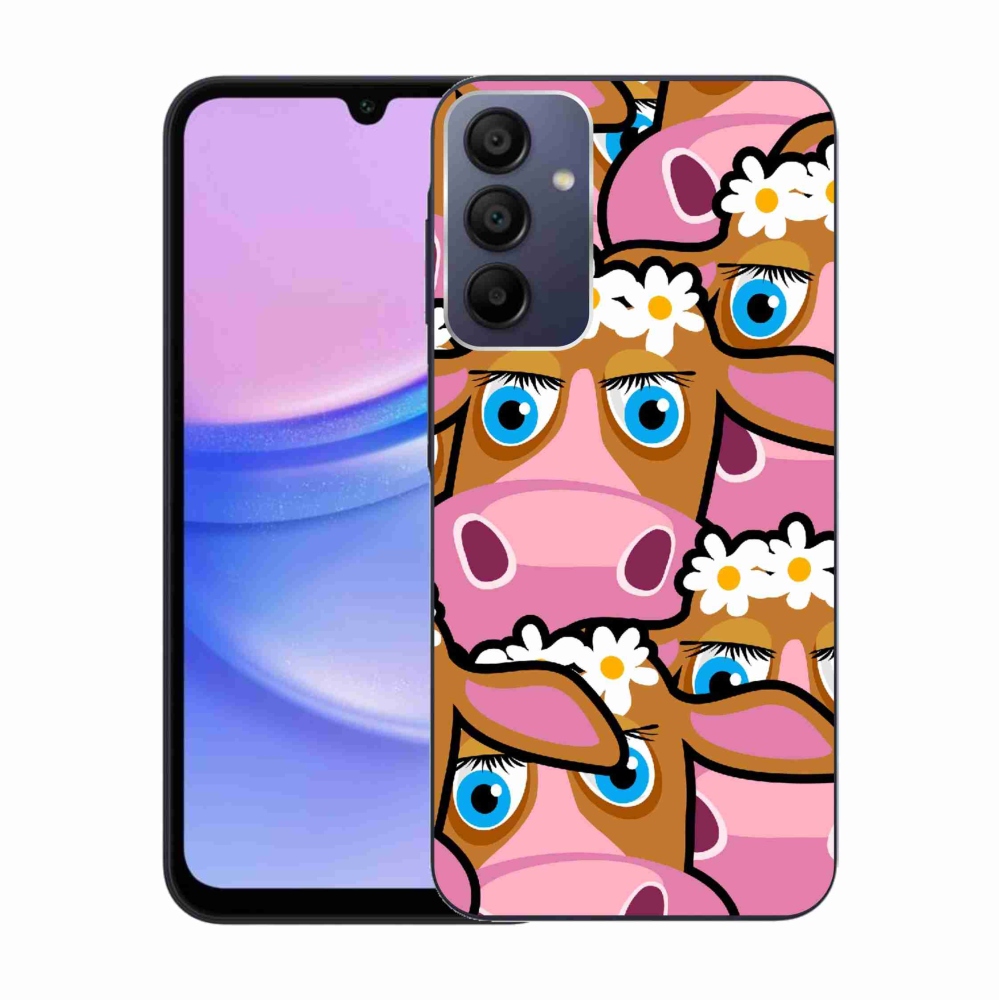 Gél borítás mmCase Samsung Galaxy A15 4G/5G - rajzfilm tehenekhez