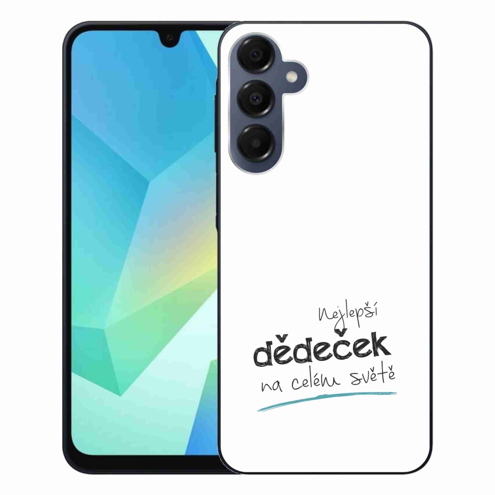 Gél borító mmCase Samsung Galaxy A16 4G/5G - a legjobb nagypapa 3 fehér háttérrel