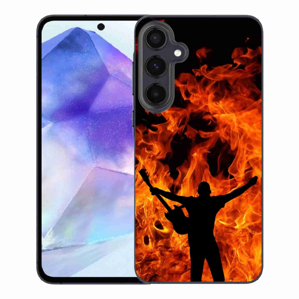 Gél borítás mmCase Samsung Galaxy A55 5G - zenész és tűz