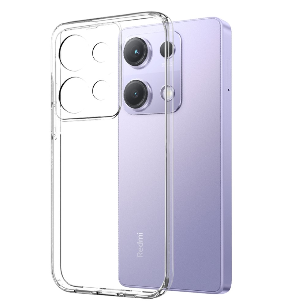 NORTHJO átlátszó zselés tok + edzett üveg Xiaomi Redmi Note 14S - átlátszó