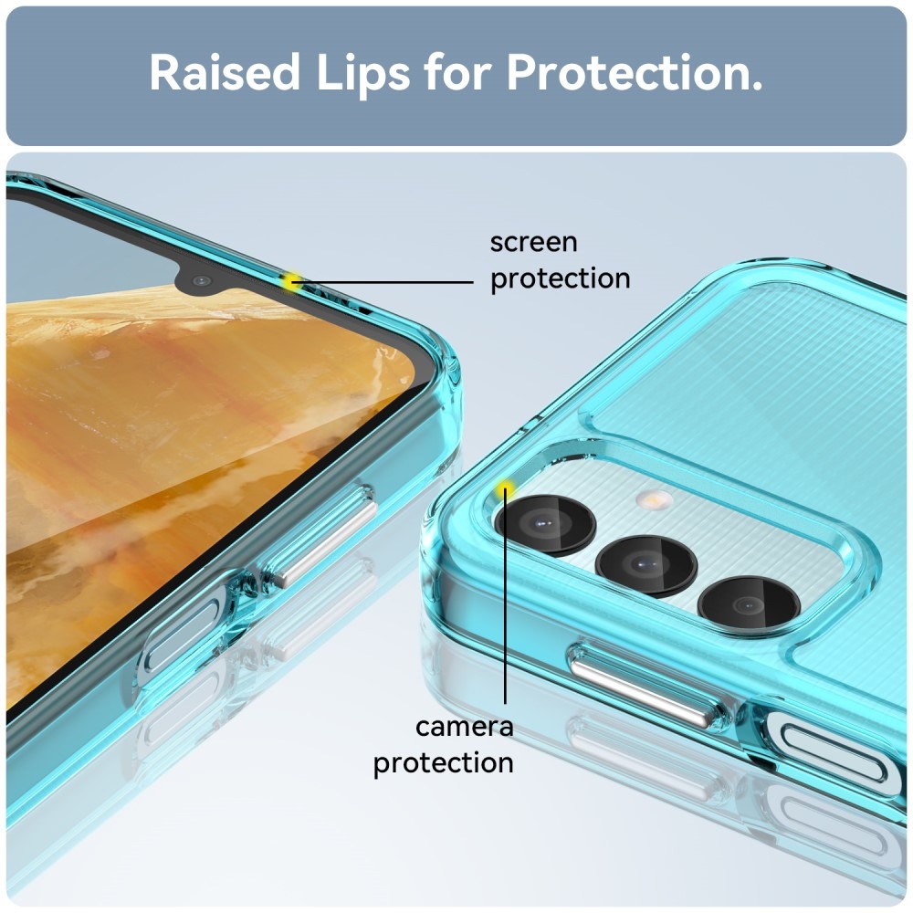 Candy zselés tok Samsung Galaxy M15 5G - világoskék színben