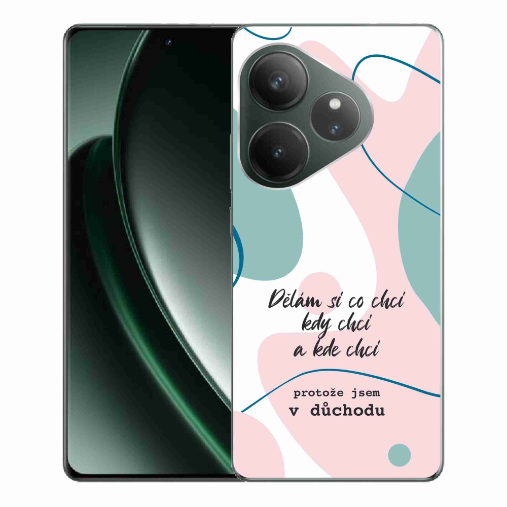 Gél borító mmCase a Realme GT 6 5G/GT 6T 5G számára - vicces szöveg 10 fehér háttérrel