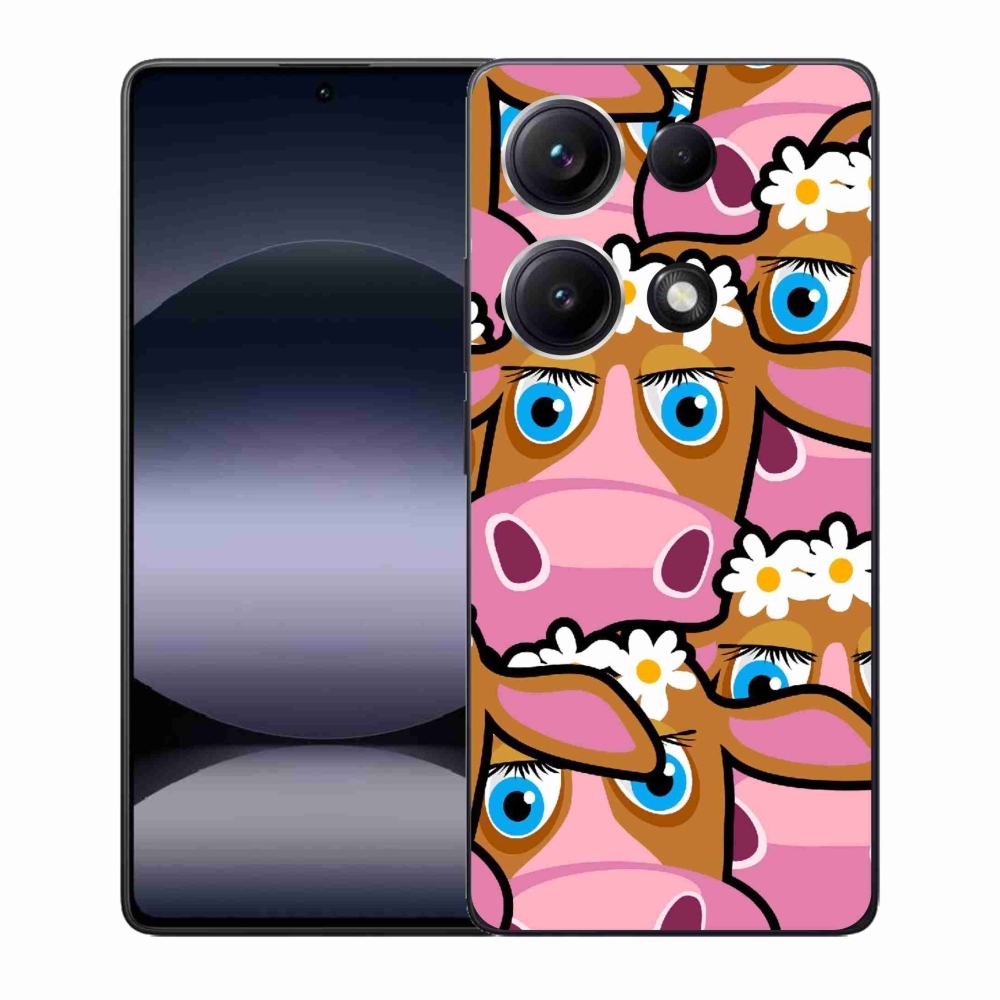 Gél borító mmCase a Xiaomi Redmi Note 14S-hez - rajzfilm tehenek