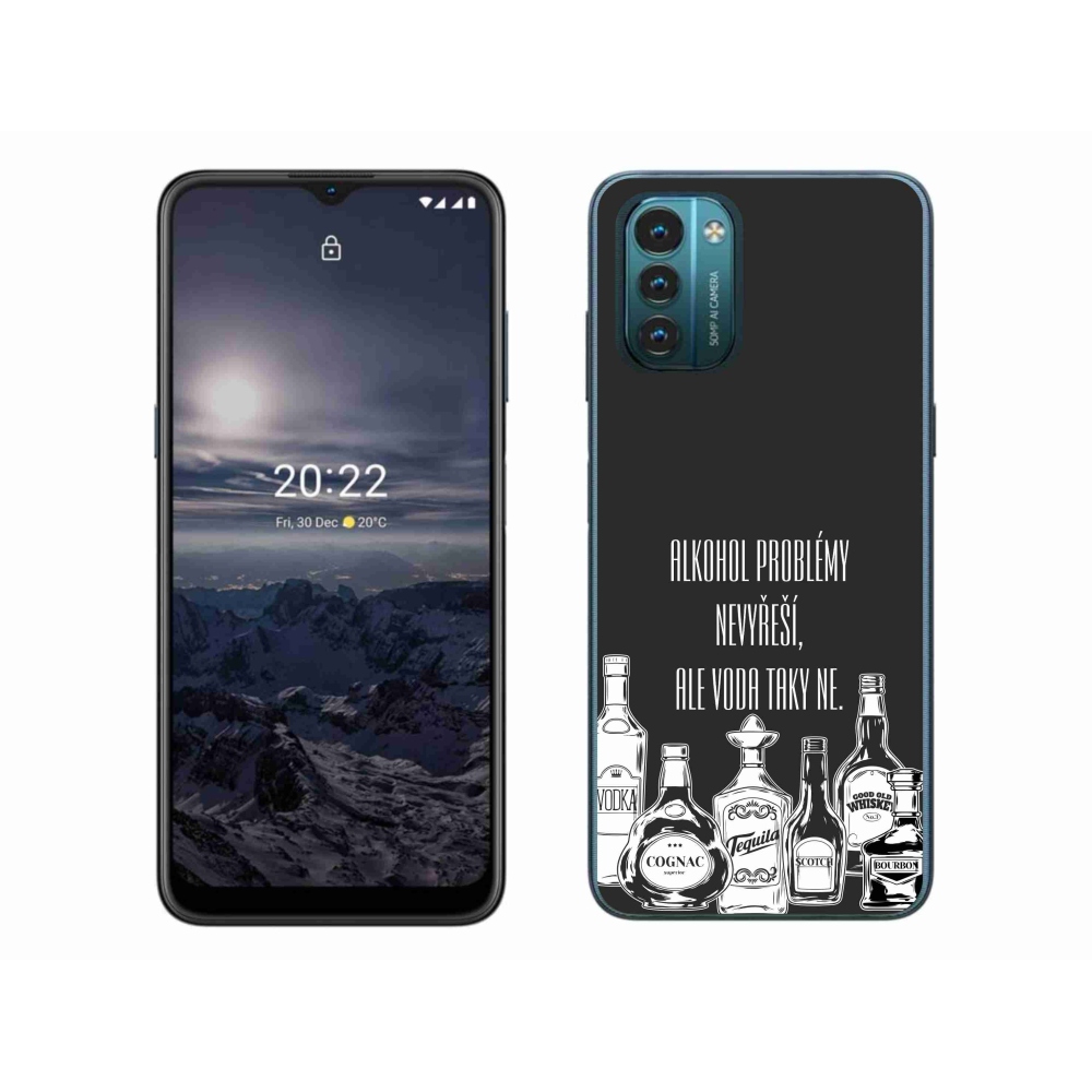 Gél borító mmCase a Nokia G11/G21 készülékhez - vicces szöveg fekete háttérrel