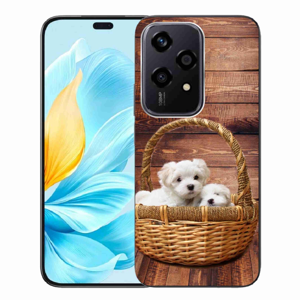 Zselés borítás mmCase a Honor 200 Lite 5G számára - kölyökkutyák