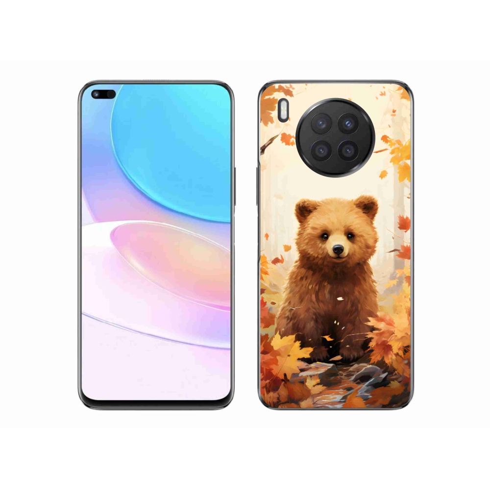 Zselés borítás mmCase a Honor 50 Lite-hoz - medve az erdőben