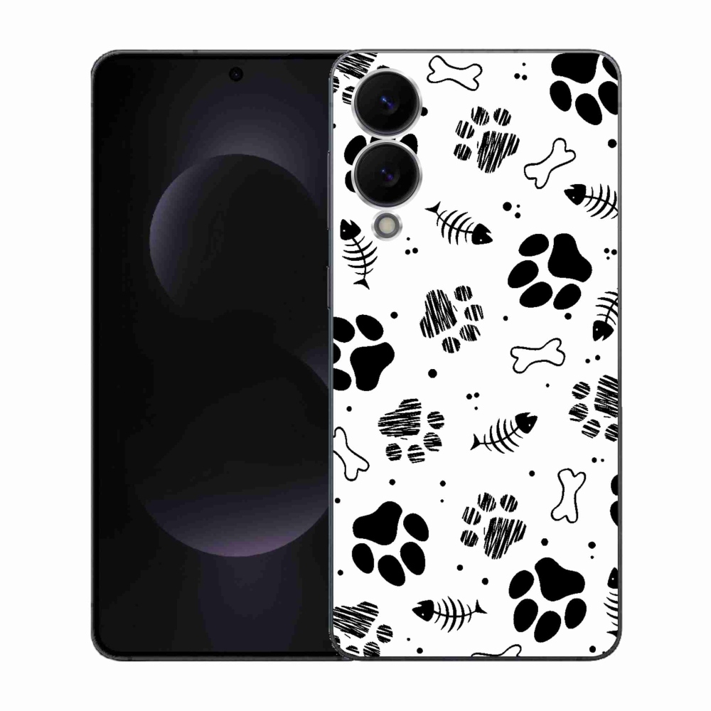 Gél borítás mmCase Samsung Galaxy S25 Edge készülékhez - kutyamancsok 1