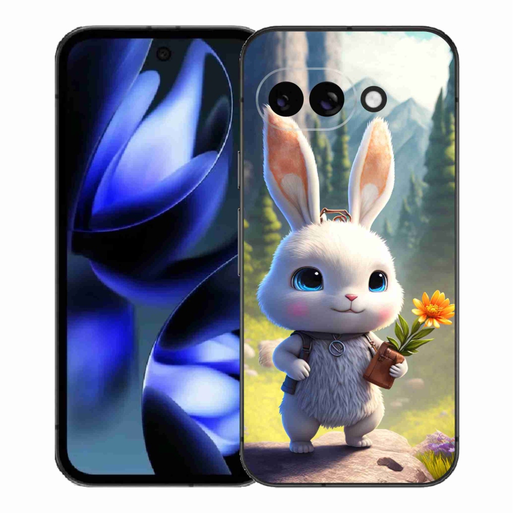 Gél borítás mmCase a Google Pixel 9a számára - aranyos nyuszi