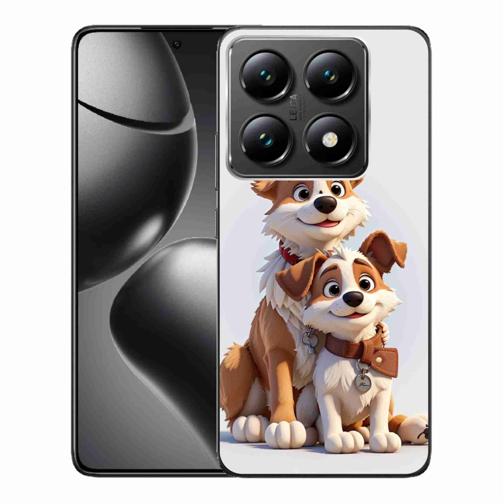 Gél borítás mmCase a Xiaomi 14T Pro számára - kutyák rajzolása