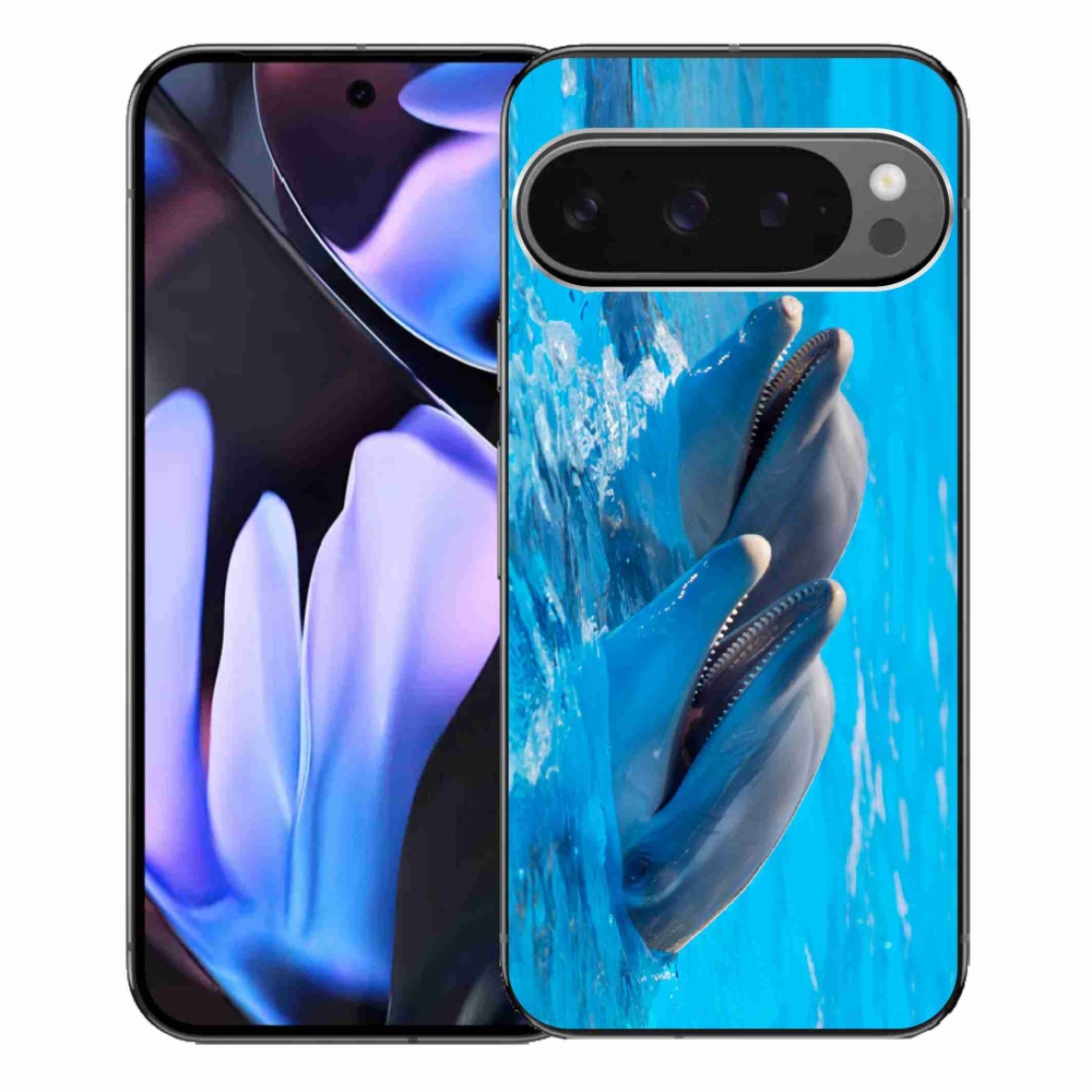 Zselés borítás mmCase a Google Pixel 9 Pro XL-hez - delfinek