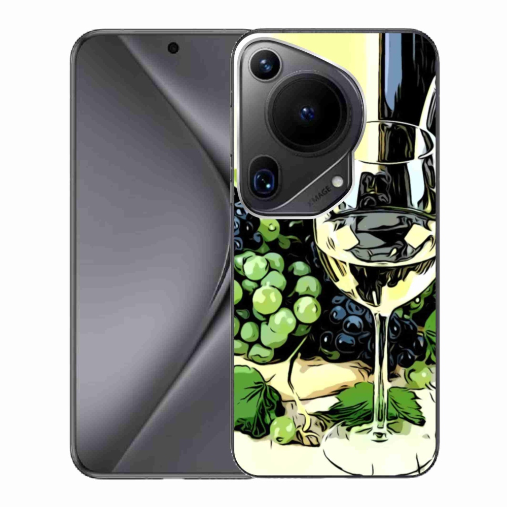 Gél borító mmCase a Huawei Pura 70 Ultra számára - pohár bor