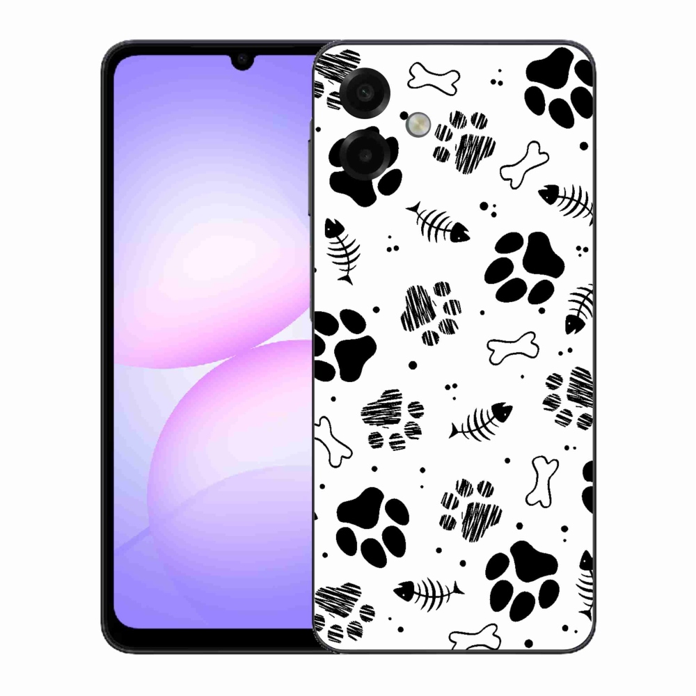 Zselés borítás mmCase Samsung Galaxy A07 4G - kutyamancsok 1