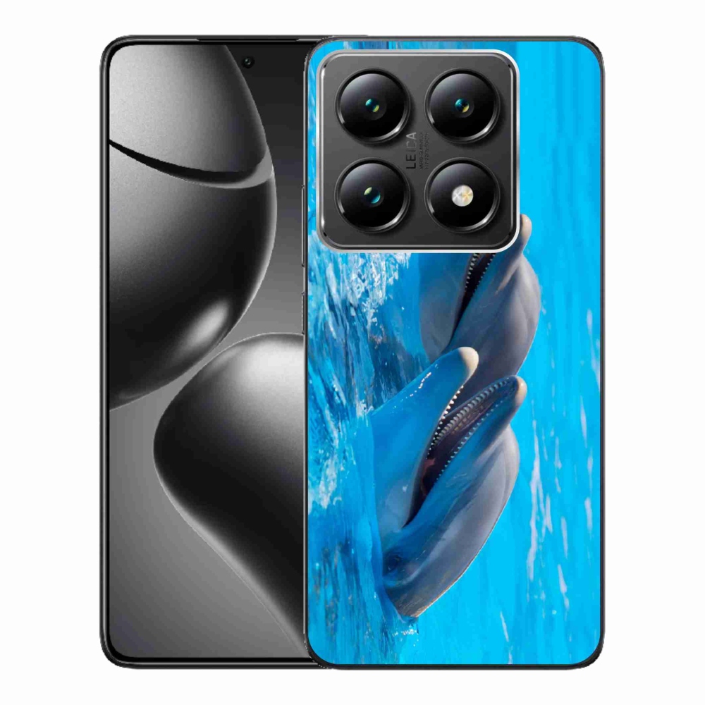Gél borítás mmCase a Xiaomi 14T Pro számára - delfinek