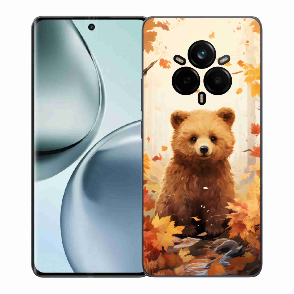 Gél borítás mmCase a Realme 14 Pro 5G számára - medve az erdőben