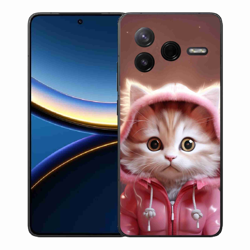 Gél borítás mmCase a Xiaomi Poco F7 Pro számára - aranyos cica 3