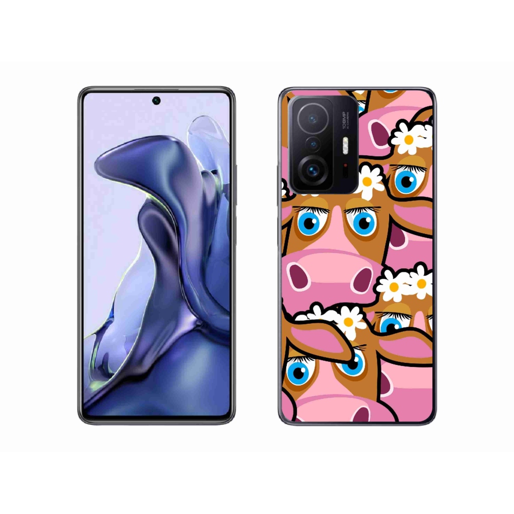 Gél borítás mmCase a Xiaomi 11T Pro számára - karikatúrás tehenek
