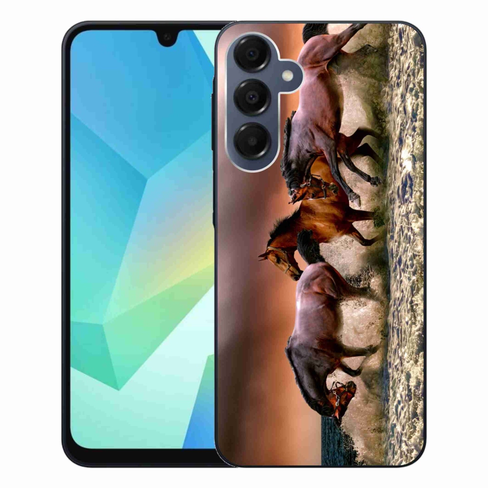 Gél tok mmCase a Samsung Galaxy A16 4G/5G készülékhez - lovak 1
