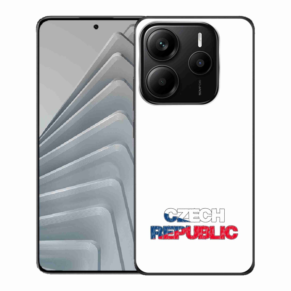 Gél borító mmCase a Xiaomi Redmi Note 14 5G - Csehország fehér háttérrel