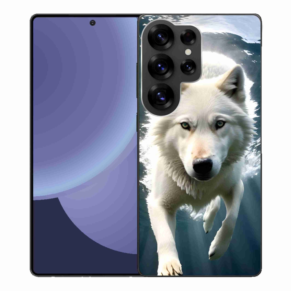 Gél védőhuzat mmCase Samsung Galaxy S25 Ultra - fehér farkas