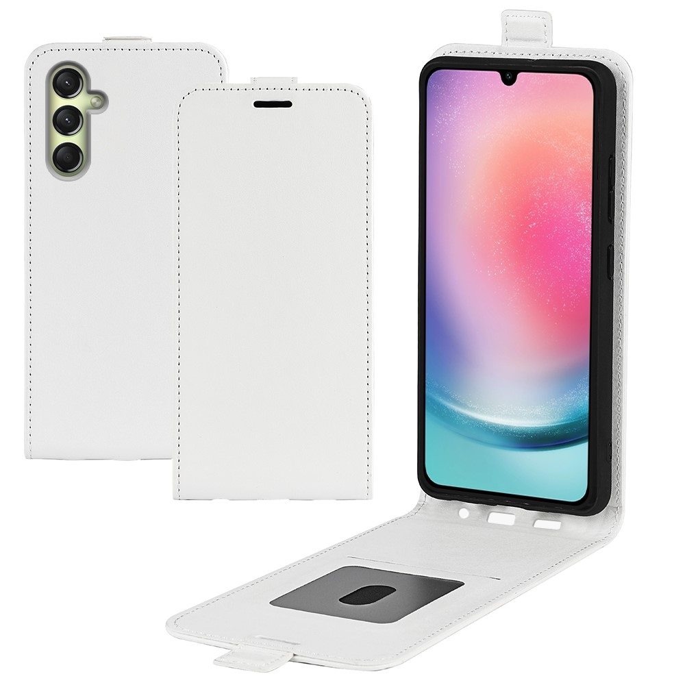 Függőleges könyvtáska Samsung Galaxy A16 4G/5G készülékhez - fehér