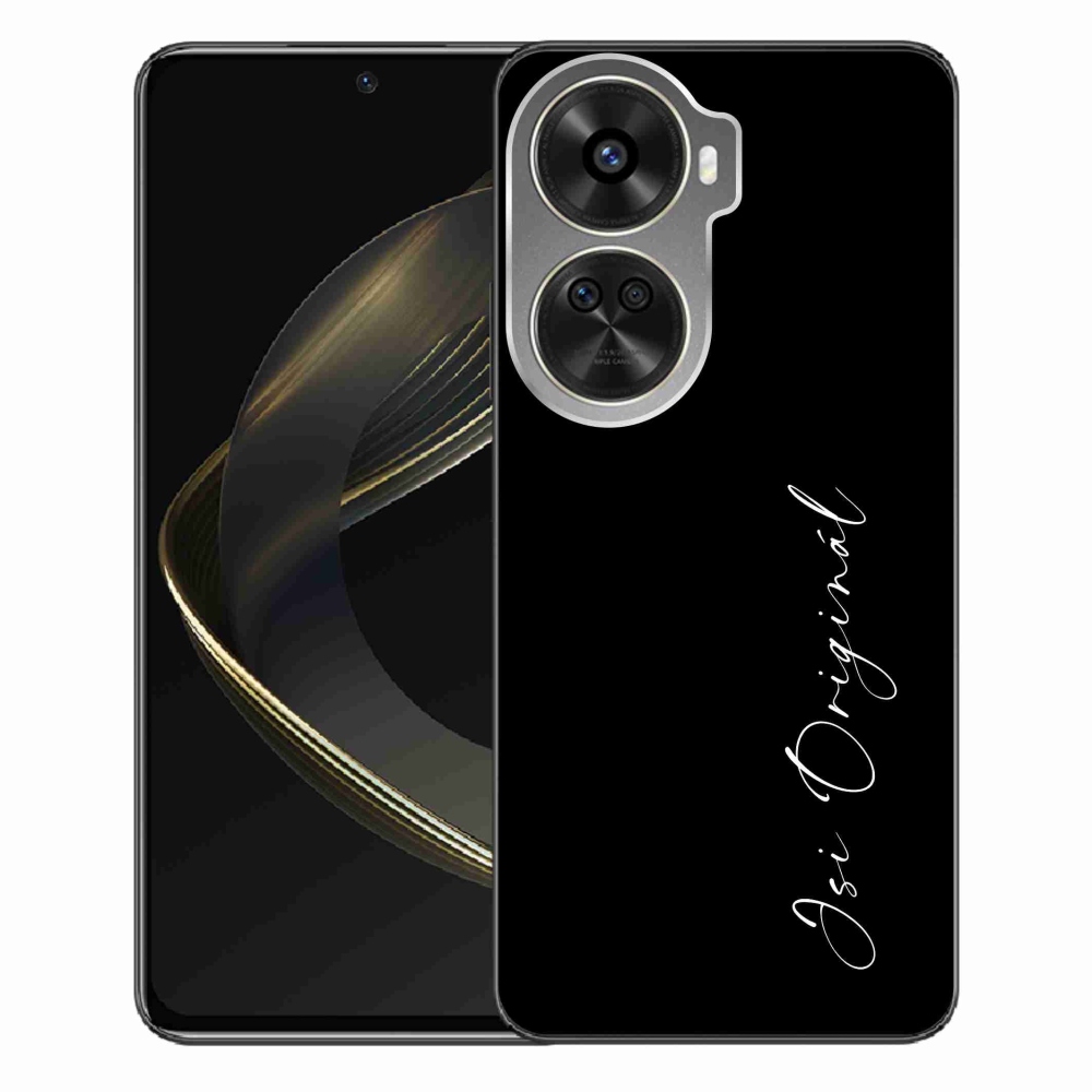 Gél borító mmCase a Huawei Nova 12 SE - Ön az eredeti fekete háttérrel