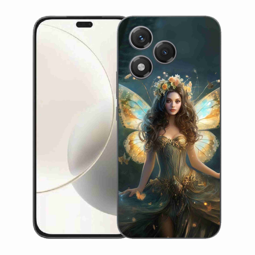 Zselés borítás mmCase a Honor 400 Lite-hoz - pillangó nő