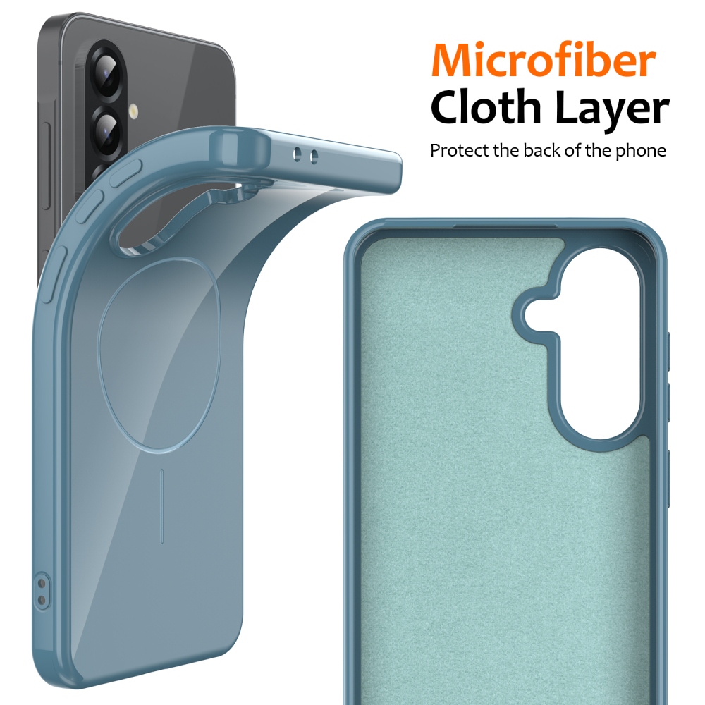 MagSafe zselés tok Samsung Galaxy A17 4G/5G készülékhez - kék