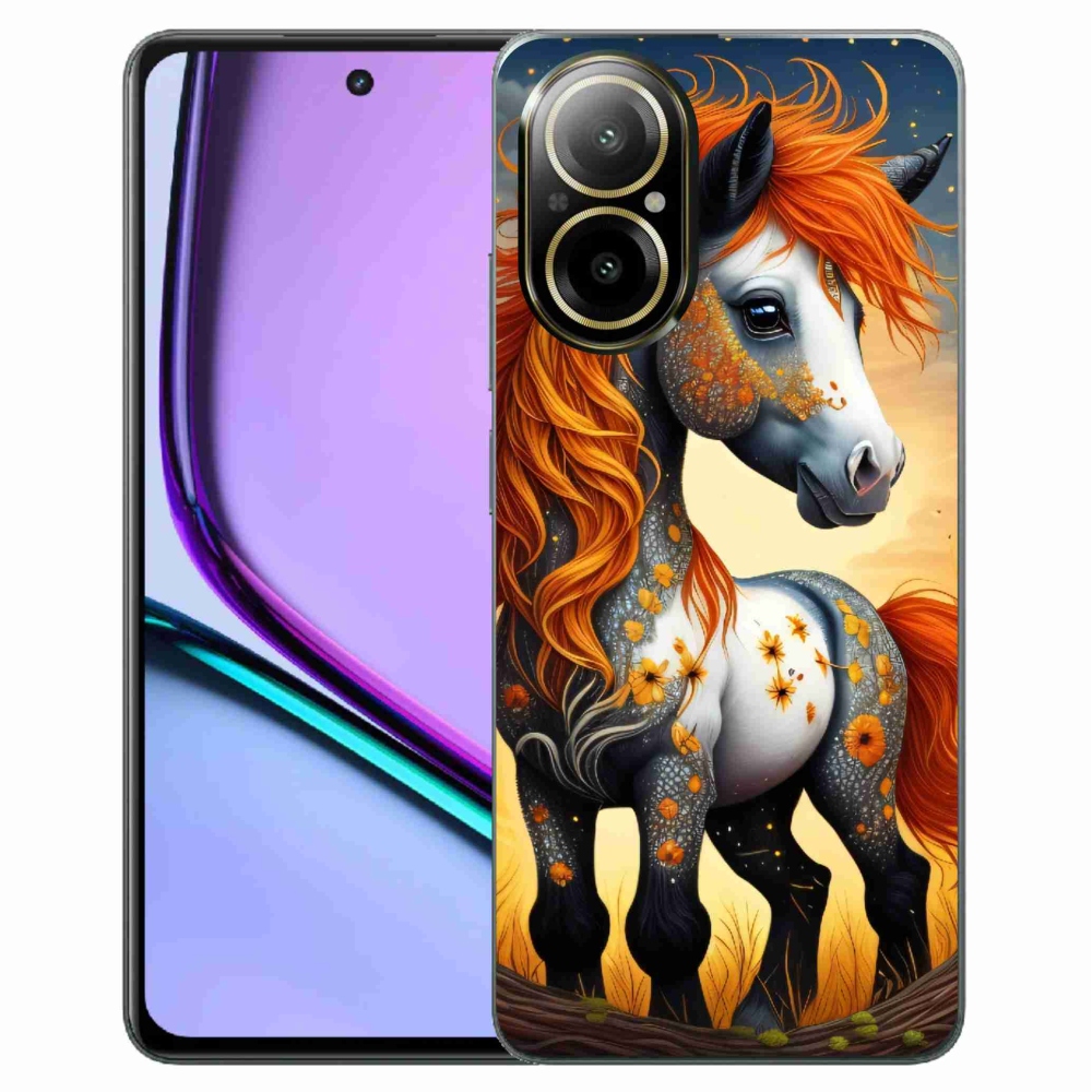 Zselés borítás mmCase a Realme C67 készülékhez - színes póni