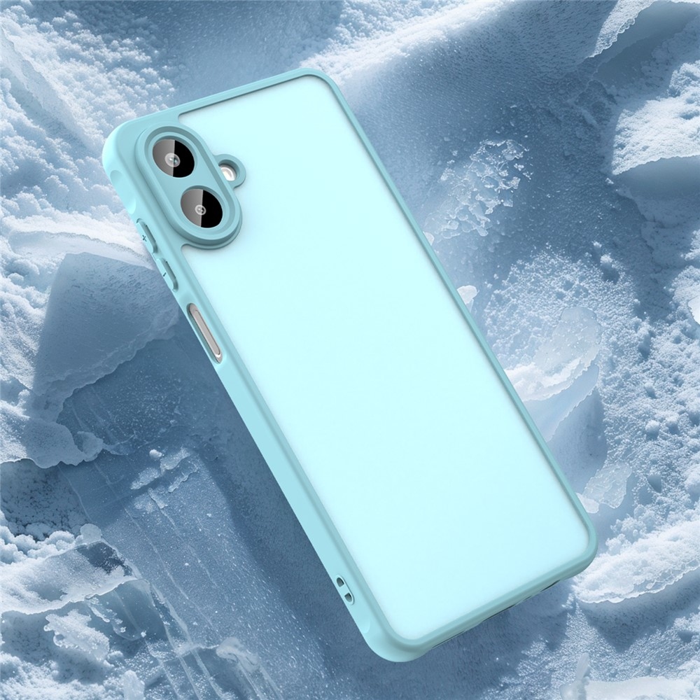 Zselés tok kemény hátlappal Samsung Galaxy A07 4G - világoszöld