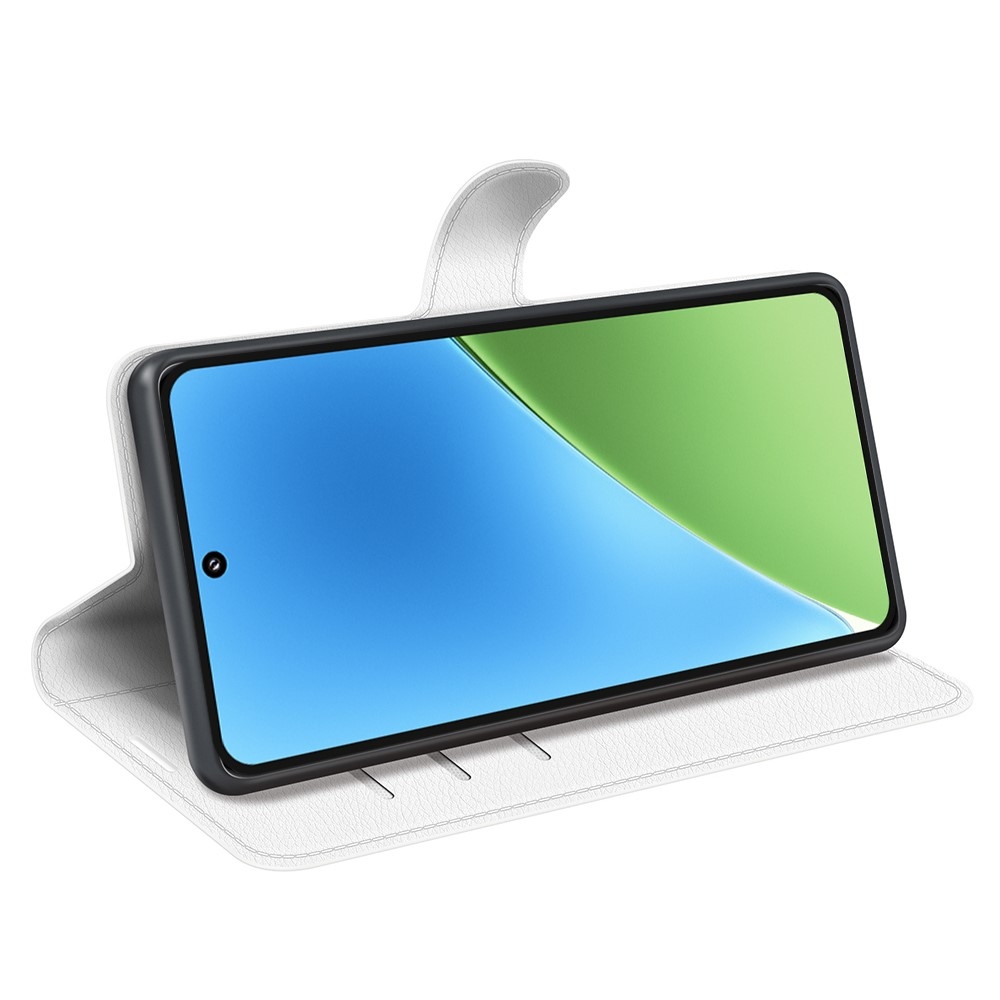 Litchi könyv tok a Xiaomi 15-öshöz - fehér