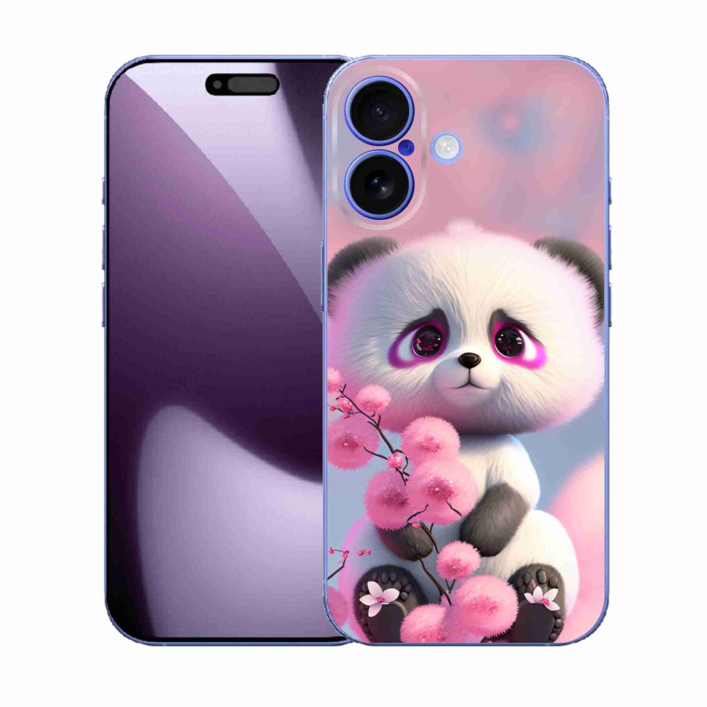 Zselés borítás mmCase iPhone 17 készülékhez - aranyos panda 1