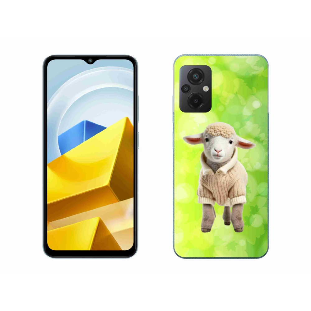 Gél borítás mmCase a Xiaomi Poco M5 4G-hez - bárány pulóverben