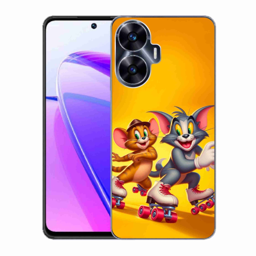 Gél borítás mmCase a Realme C55 készülékhez - tom and jerry