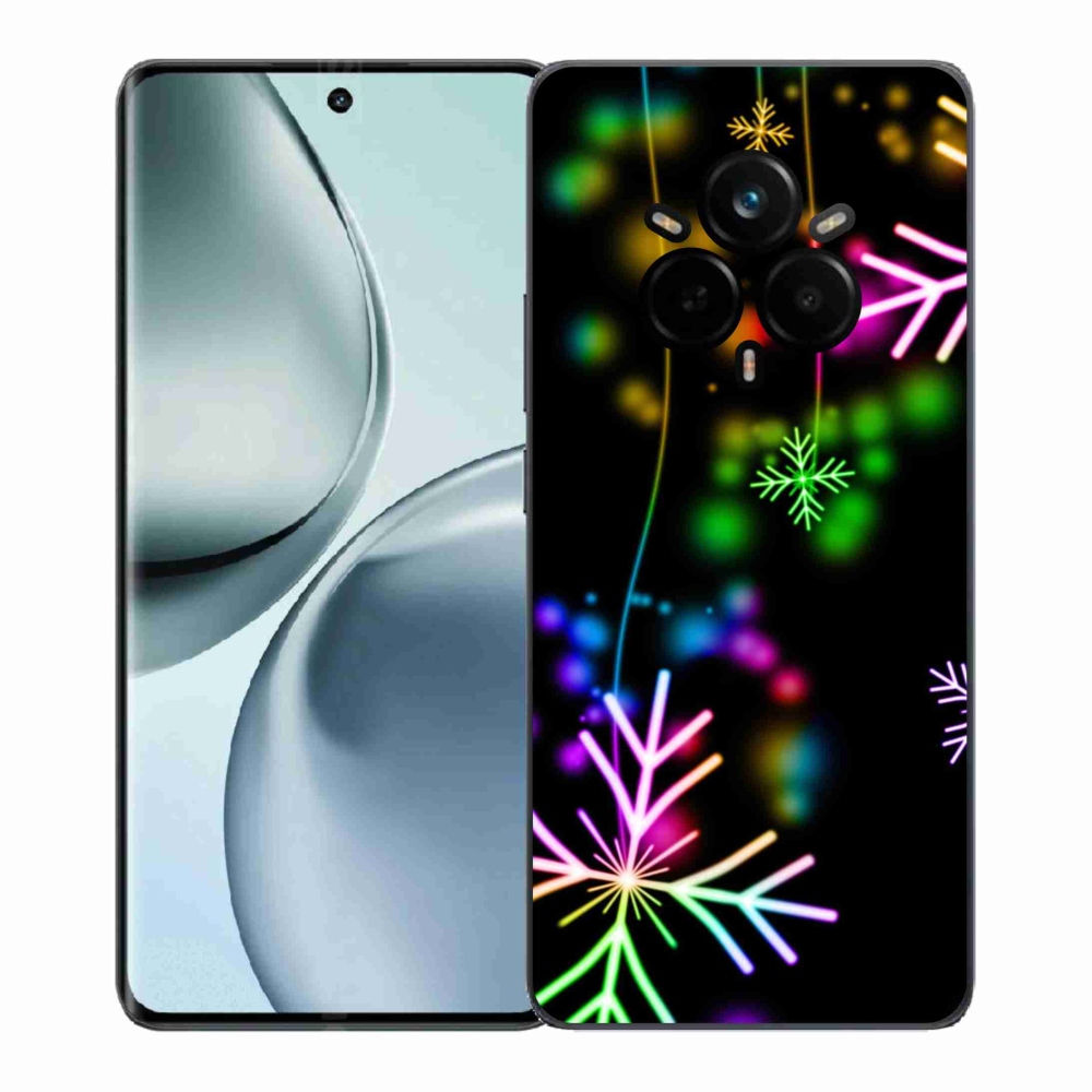 Zselés borítás mmCase a Realme 14 Pro 5G készülékhez - színes pelyhekkel