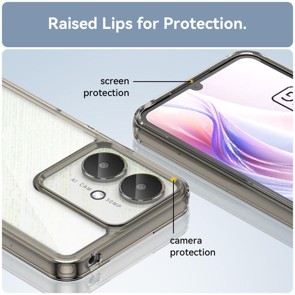 Gél tok rögzített hátlappal a Xiaomi Redmi 13C 5G-re - szürke