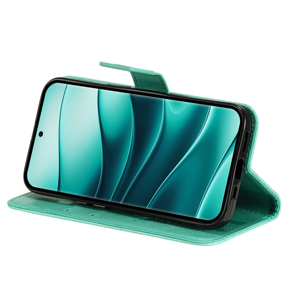 Fák könyve tok Xiaomi Redmi Note 14 Pro 5G/Poco X7 5G/Note 14 Pro+ 5G - teal színben