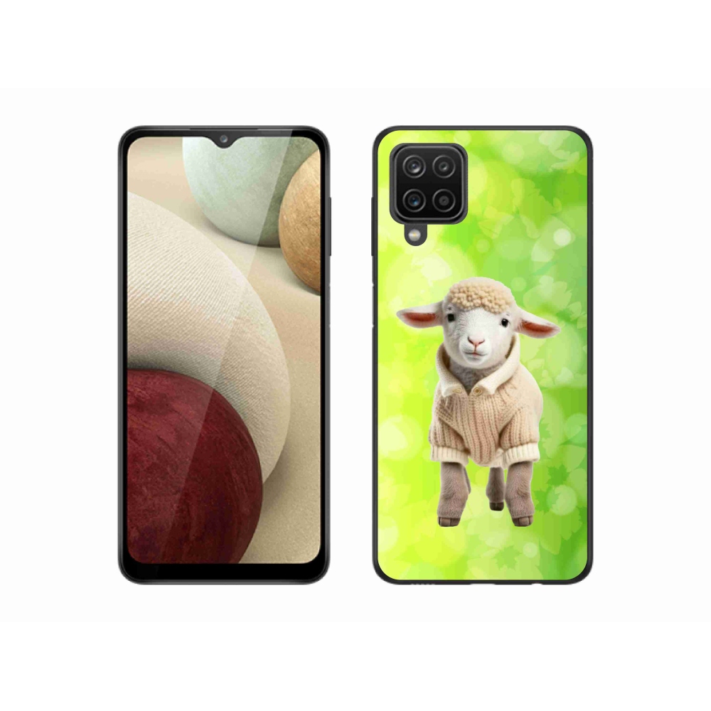 Zselés borítás mmCase Samsung Galaxy A12 - bárány pulóverben