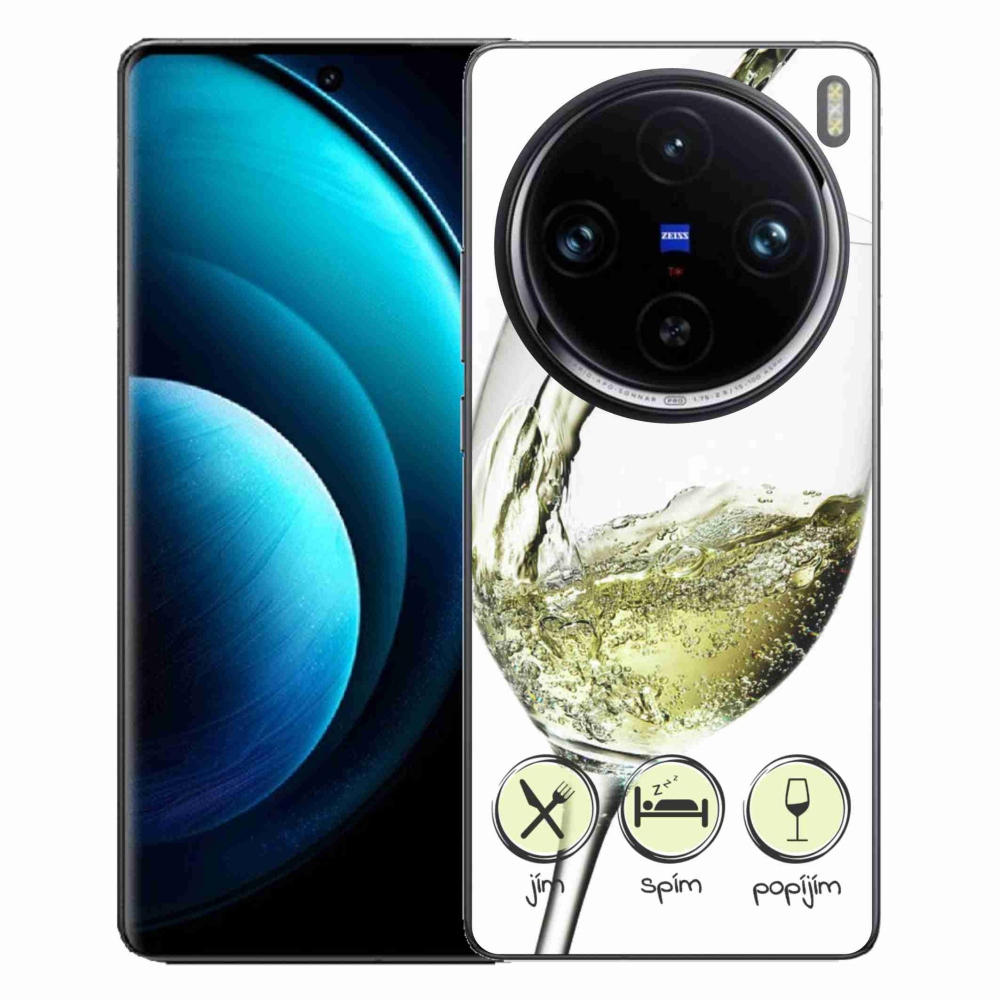 Gél tok mmCase a Vivo X100 Pro 5G készülékhez - fehér borospohár