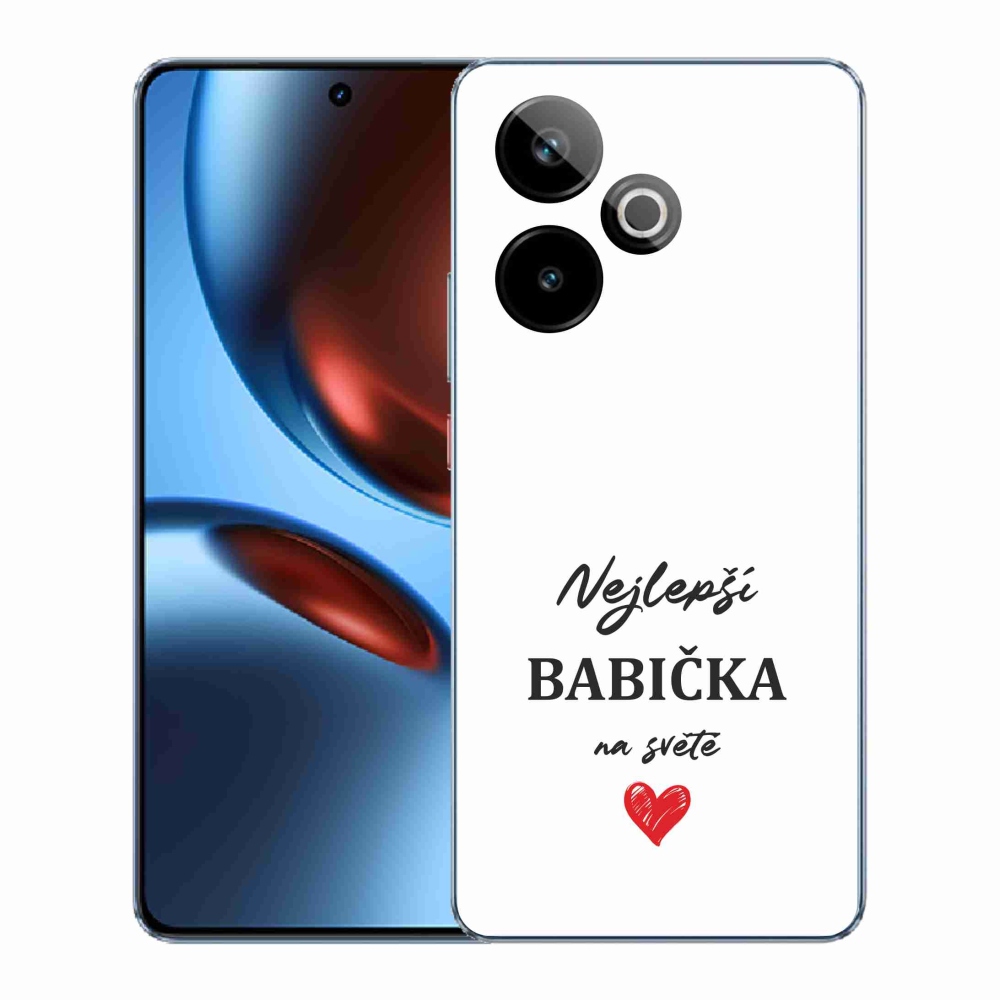 Rugalmas mmCase zselés tok képpel Realme GT 7 5G/GT 7T 5G - Best Grandma 1 fehér háttérrel